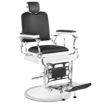 .GABBIANO FOTEL BARBERSKI OLD KING CZARNY .